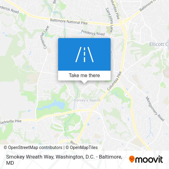 Mapa de Smokey Wreath Way