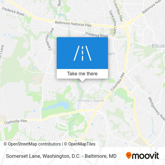 Somerset Lane map