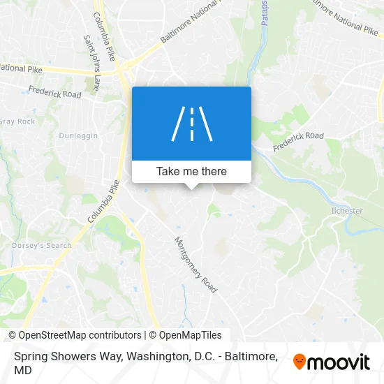 Spring Showers Way map