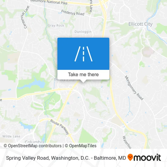 Spring Valley Road map