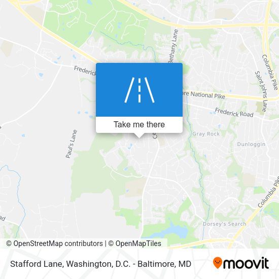 Stafford Lane map
