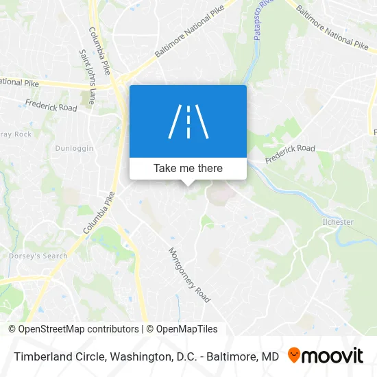 Timberland Circle map
