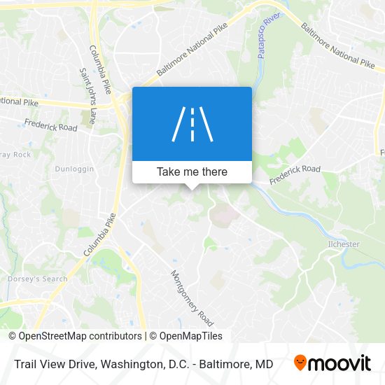 Trail View Drive map