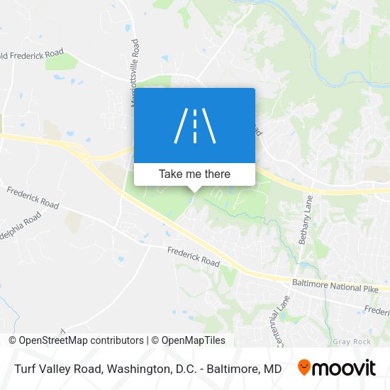 Turf Valley Road map