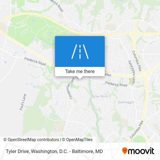 Tyler Drive map