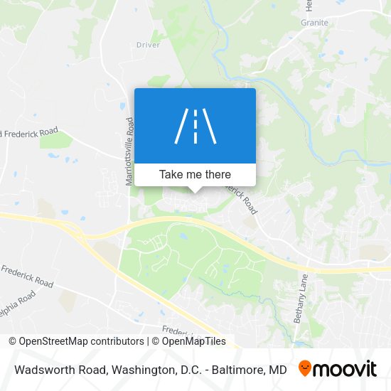 Wadsworth Road map