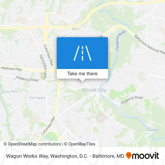 Wagon Works Way map