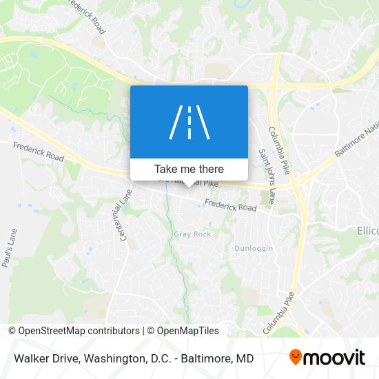 Walker Drive map