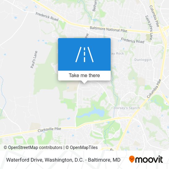 Waterford Drive map