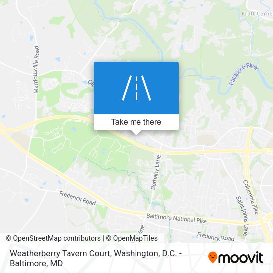 Weatherberry Tavern Court map