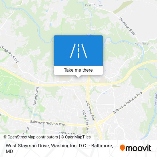 West Stayman Drive map