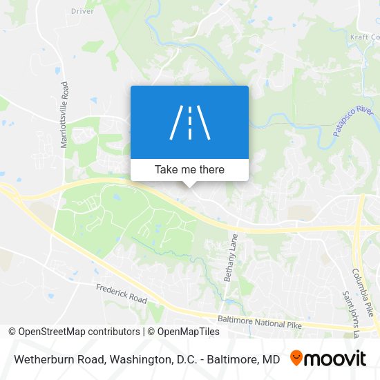 Wetherburn Road map