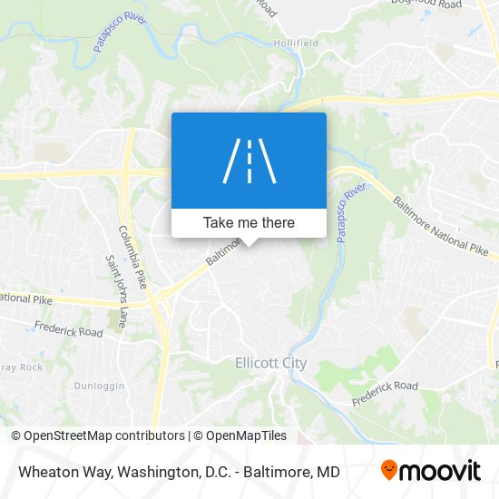 Mapa de Wheaton Way