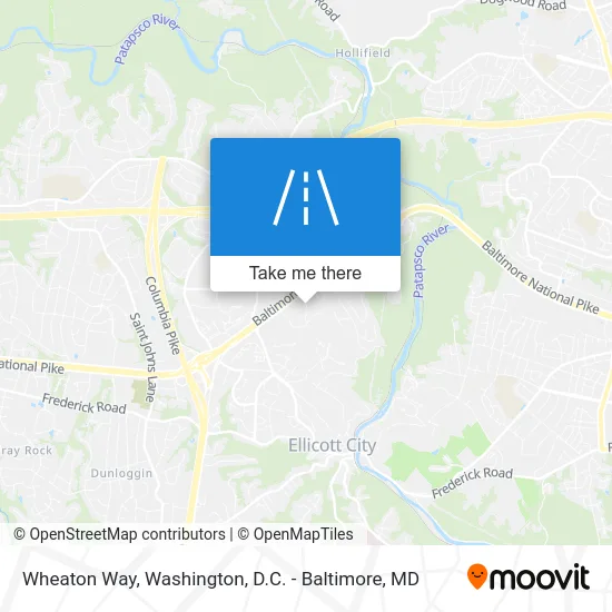 Wheaton Way map