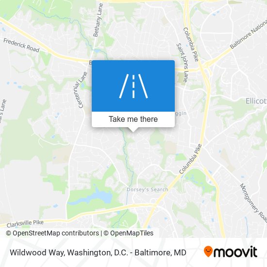 Wildwood Way map