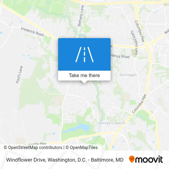 Windflower Drive map