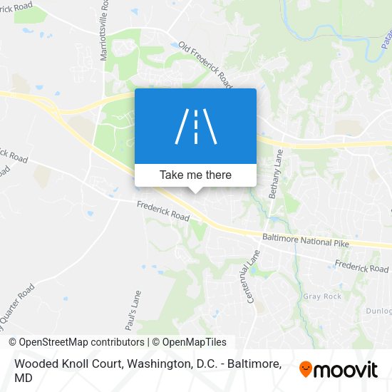 Mapa de Wooded Knoll Court