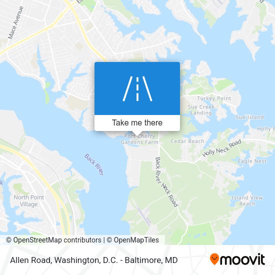Mapa de Allen Road