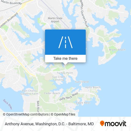 Mapa de Anthony Avenue