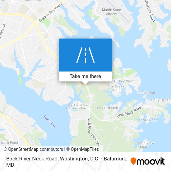 Mapa de Back River Neck Road