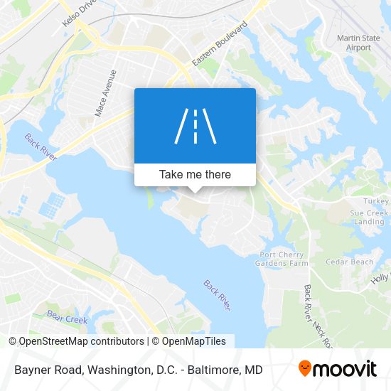 Mapa de Bayner Road