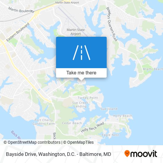 Mapa de Bayside Drive