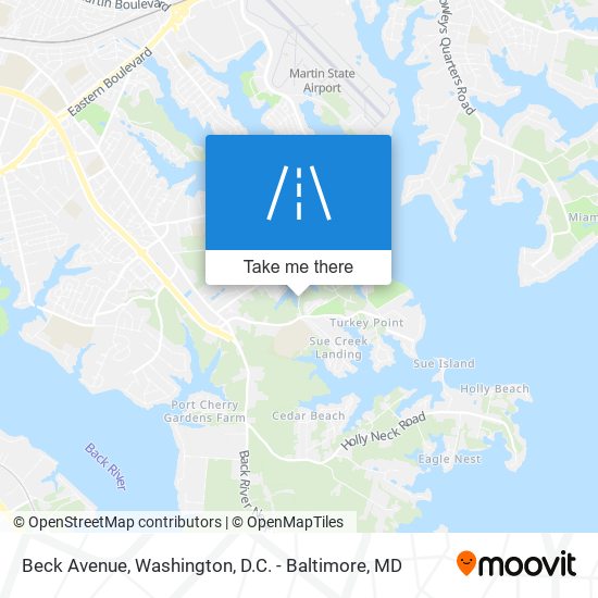 Beck Avenue map