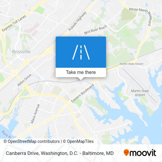 Canberra Drive map
