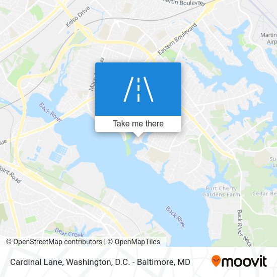 Mapa de Cardinal Lane