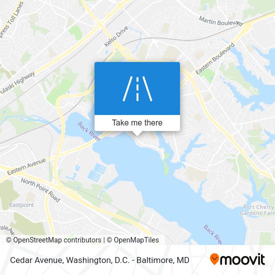 Cedar Avenue map
