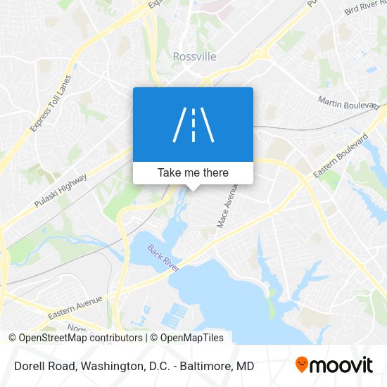 Mapa de Dorell Road