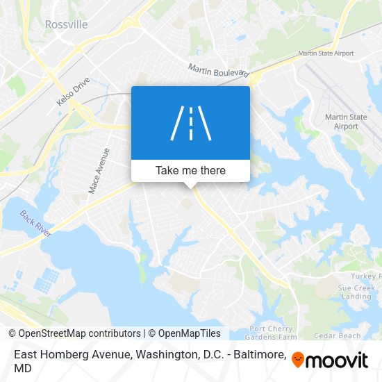 East Homberg Avenue map