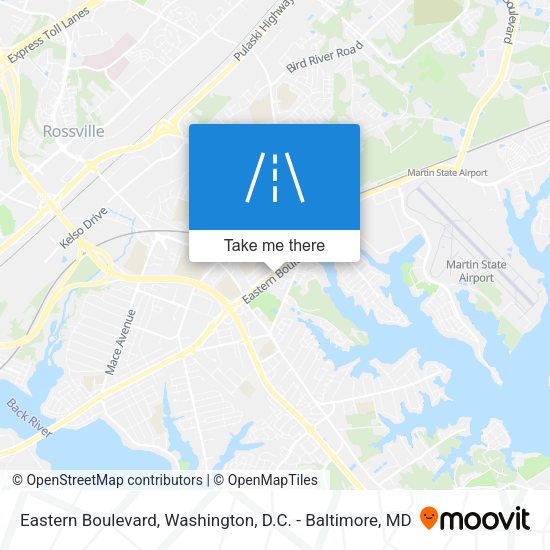Mapa de Eastern Boulevard