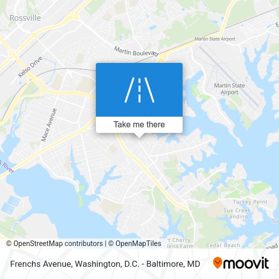 Frenchs Avenue map