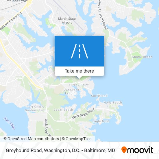 Mapa de Greyhound Road