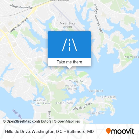 Hillside Drive map