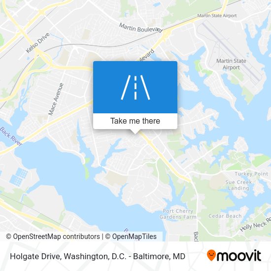Holgate Drive map