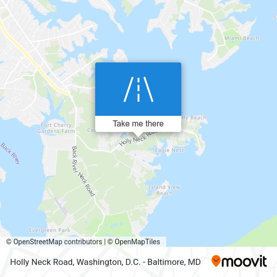Holly Neck Road map