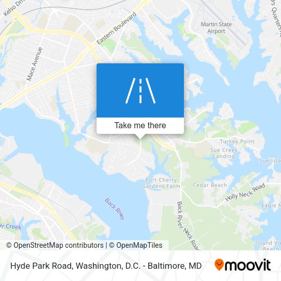 Mapa de Hyde Park Road