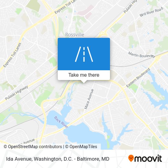 Ida Avenue map