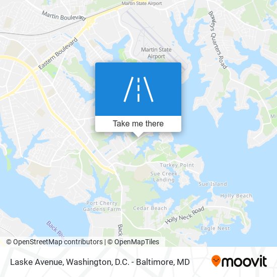 Laske Avenue map