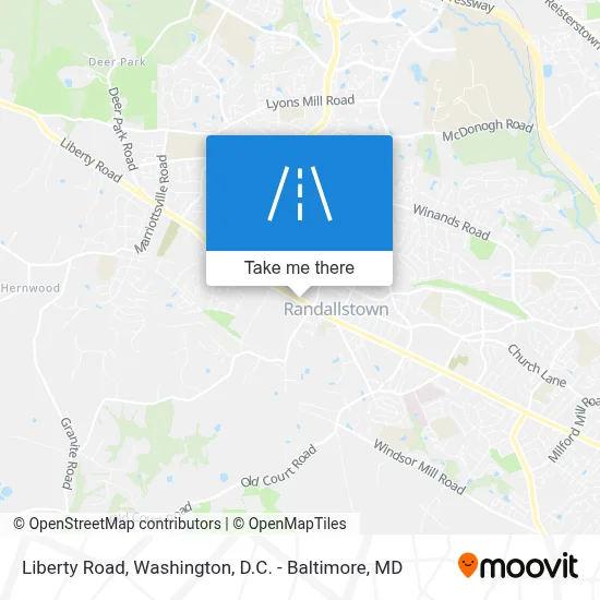 Liberty Road map