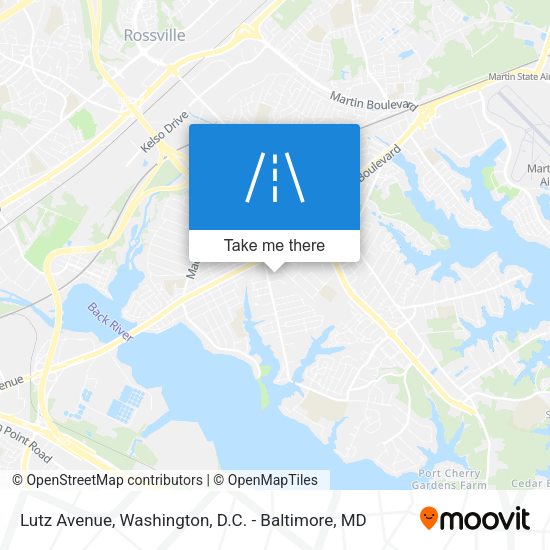 Lutz Avenue map