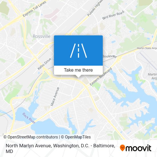 North Marlyn Avenue map