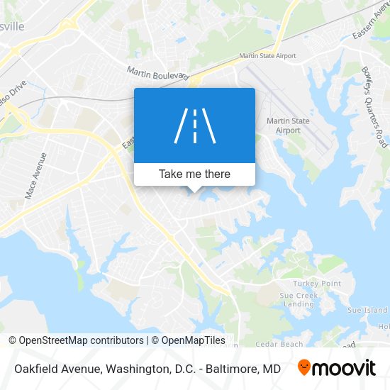 Oakfield Avenue map