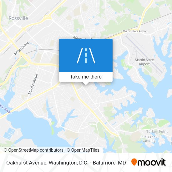 Oakhurst Avenue map