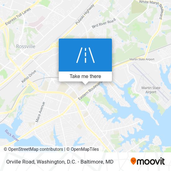 Orville Road map