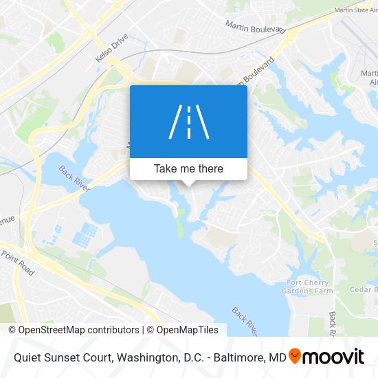 Quiet Sunset Court map