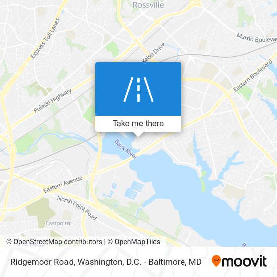 Ridgemoor Road map