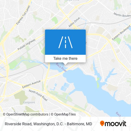 Riverside Road map